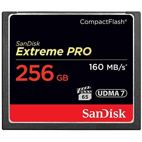 SanDisk - 256 GB Extreme Pro 160 MB/s CompactFlash Card, Negro