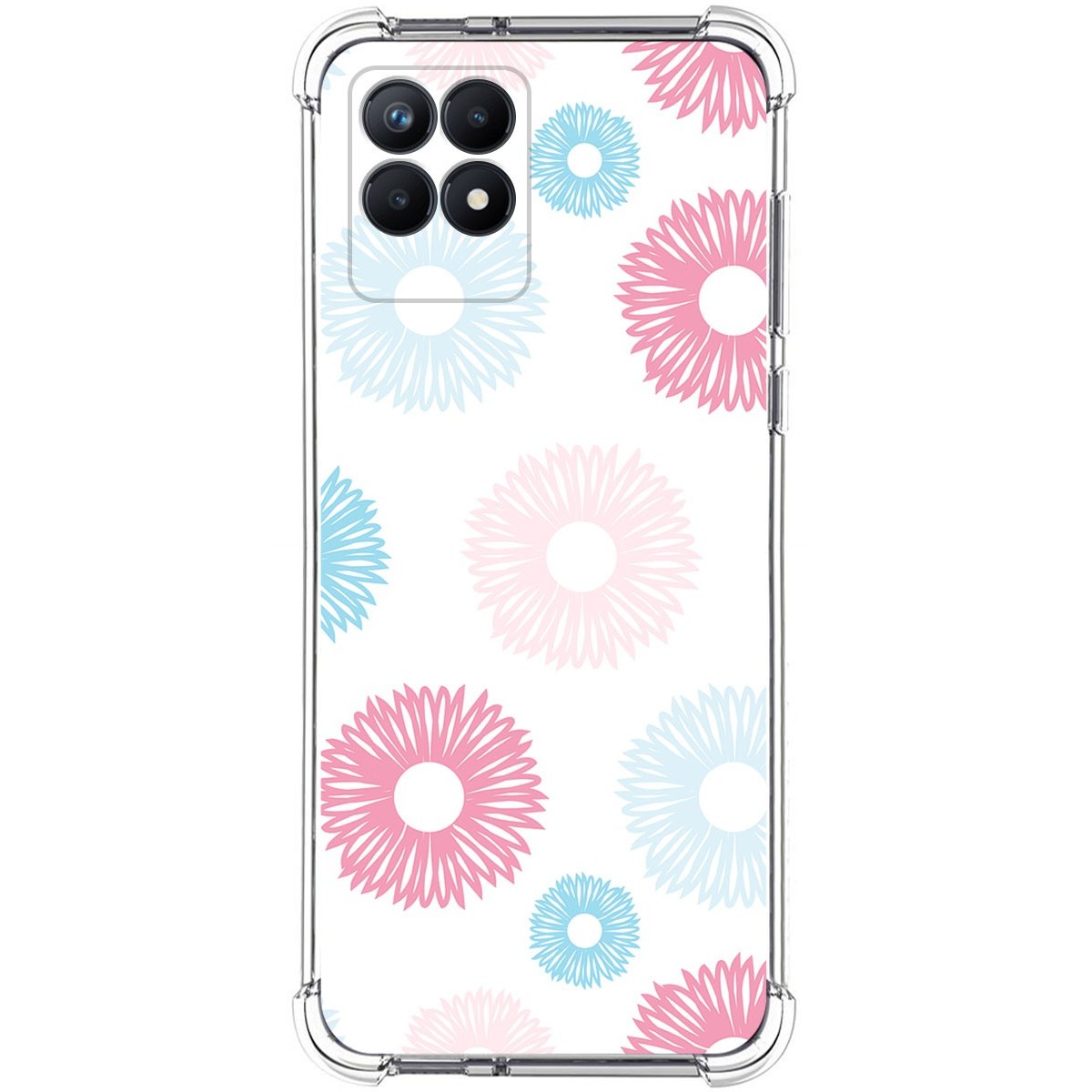 Funda Silicona Antigolpes para Realme Narzo 50 diseño Flores 06 Dibujos