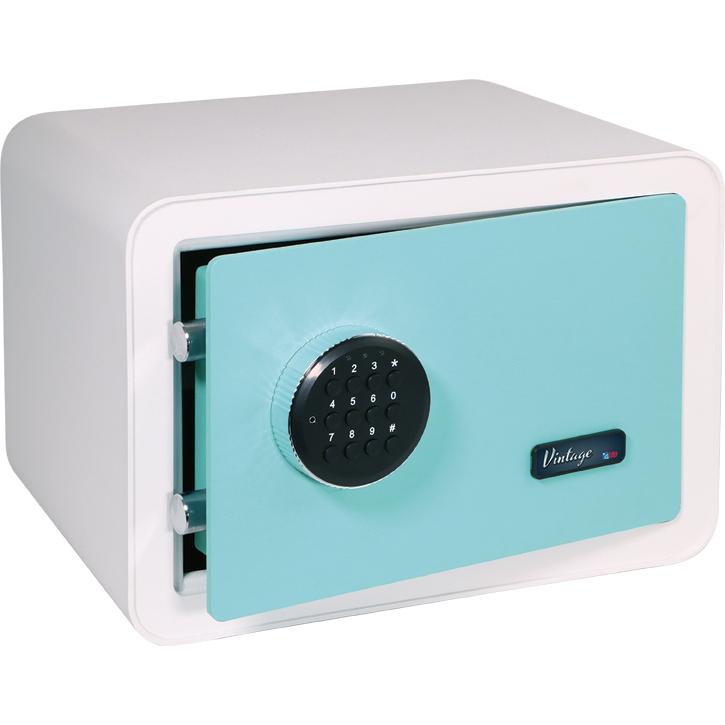CAJA FUERTE SOBREPONER VINTAGE BLANCA-AZ