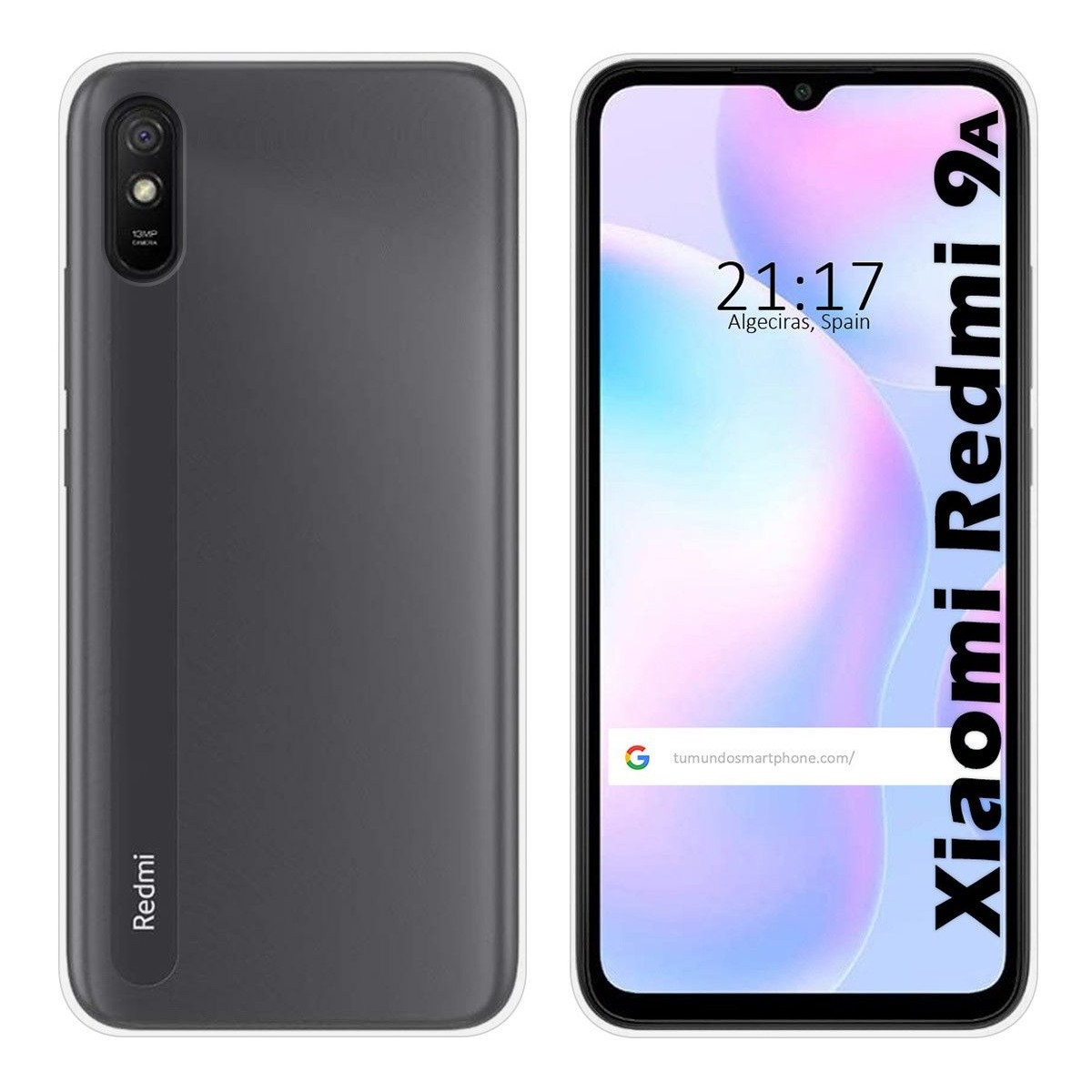 Tumundosmartphone Funda Silicona Gel TPU Transparente para Xiaomi Redmi 9C