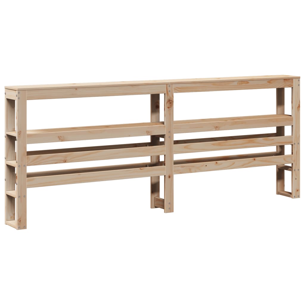 vidaXL Cabecero de cama con estantes madera maciza de pino 180 cm