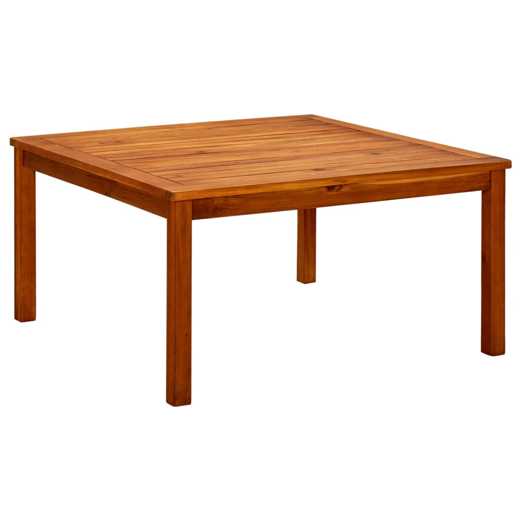 vidaXL Mesa de centro de jardín madera maciza de acacia en dimensiones 45x45x36 cm/85x85x45 cm/110x60x45 cm y más | estructura resistente ideal para salón dormitorio o estudio
