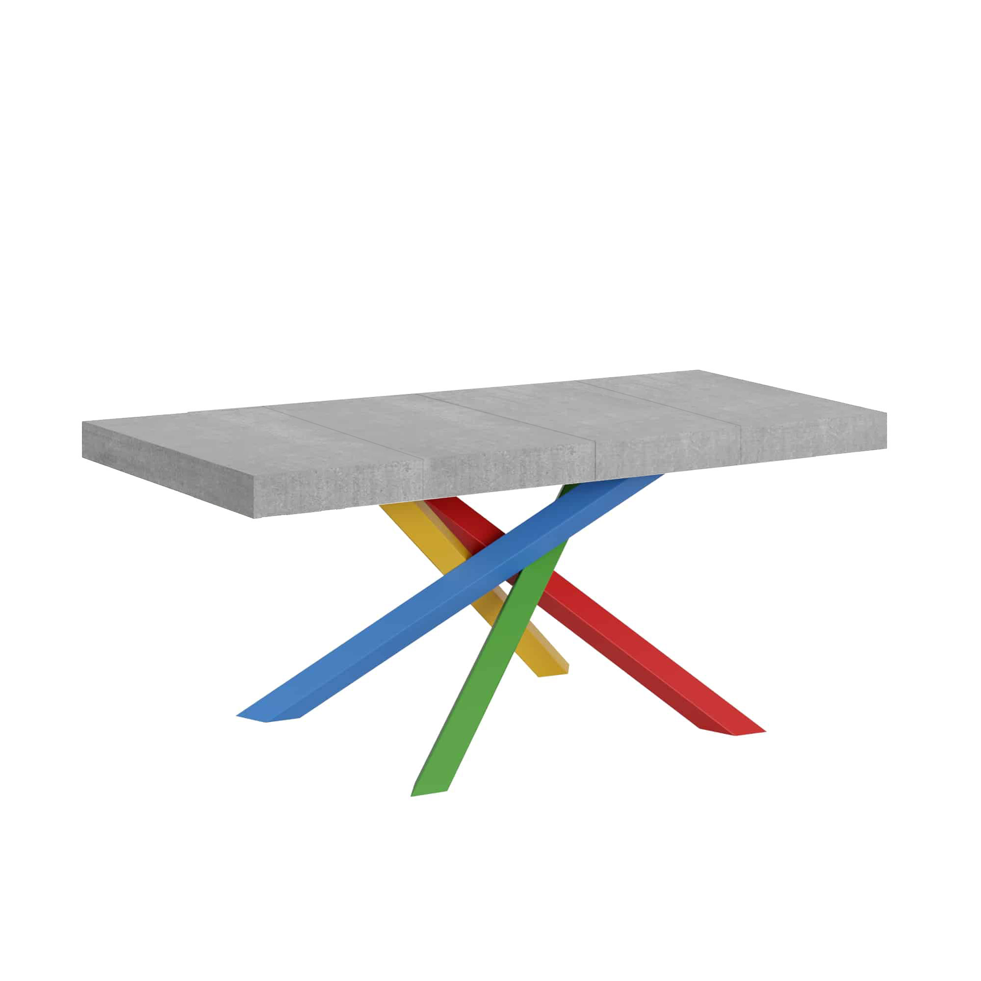 Mesa extensible 90x140/244 cm Volantis Premium Estructura de cemento 4/B - Itamoby