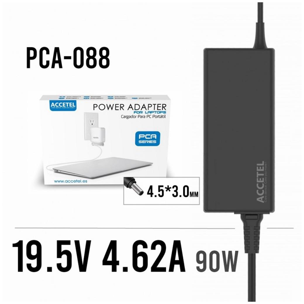 Accetel PCA-088 Cargador Dell 19.5V 4.62A 4.5*3.0mm 90W