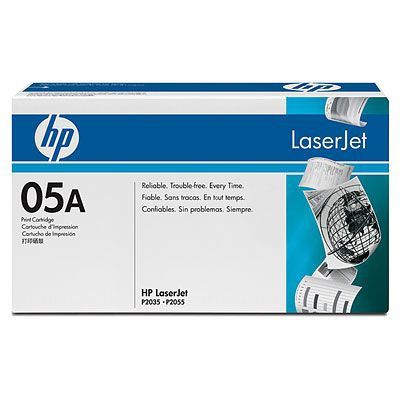 HP - Cartucho de tóner original CE505A negro para impresoras HP LaserJet, hasta 2300 páginas con cobertura del 5 %