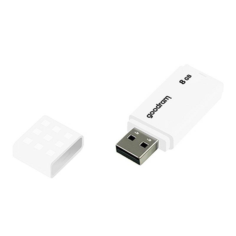Goodram - GOODRAM UME2-0080W0R11 PENDRIVE USB 8GB USB 2.0 Blanco