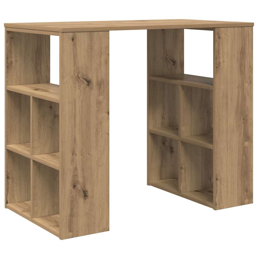 vidaXL Escritorio Roble artesanal 90 x 50 x 75 cm Madera de ingeniería