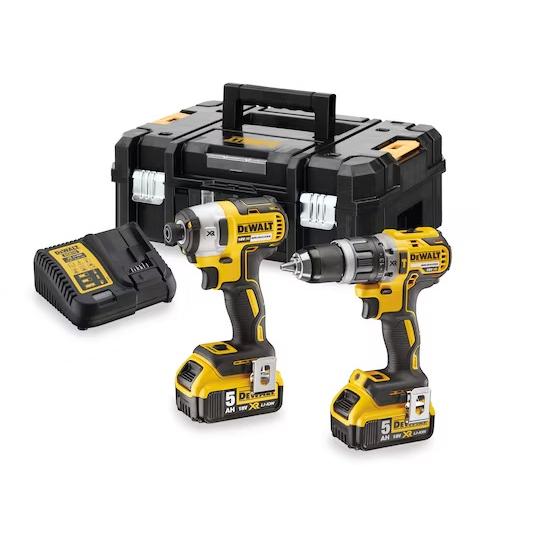 KIT DE HERRAMIENTAS DCD796+DCF887 2*5.0AH TSTAK II - DW DCK266P2T