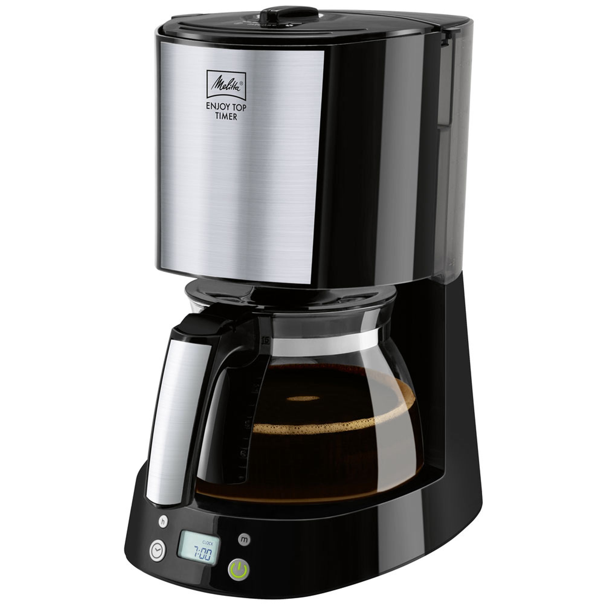 Melitta Cafetera de goteo Melitta Enjoy Top Timer II 1017-11 Selector de Aroma Función Temporizador 10 Tazas