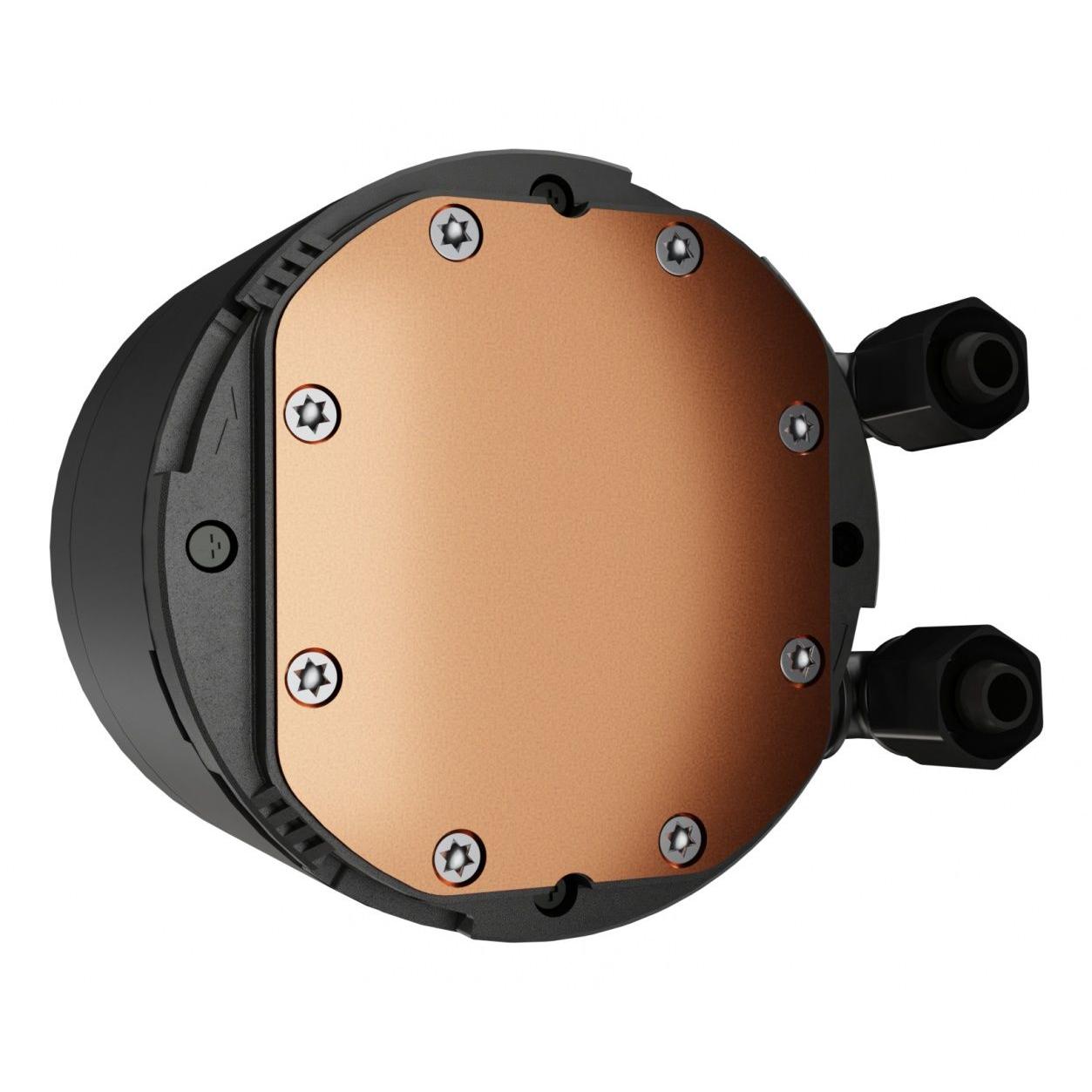 Genesis - Kit de refrigeración líquida VE20416108 con 3 ventiladores ARGB de 120 mm, diseño negro y operación silenciosa para PC