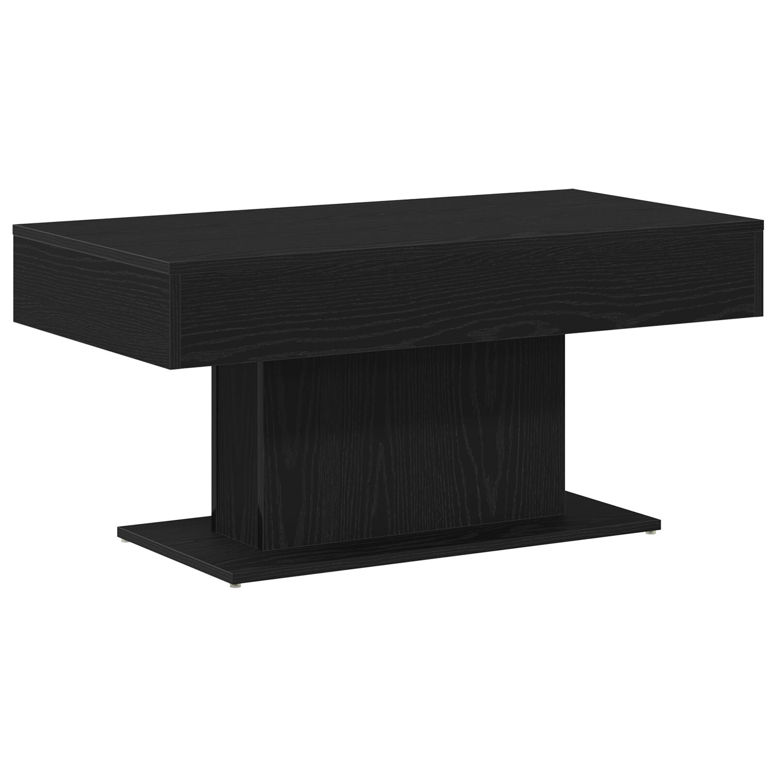 Mesa de Café vidaXL Negra Roble 96x50x45 cm Madera