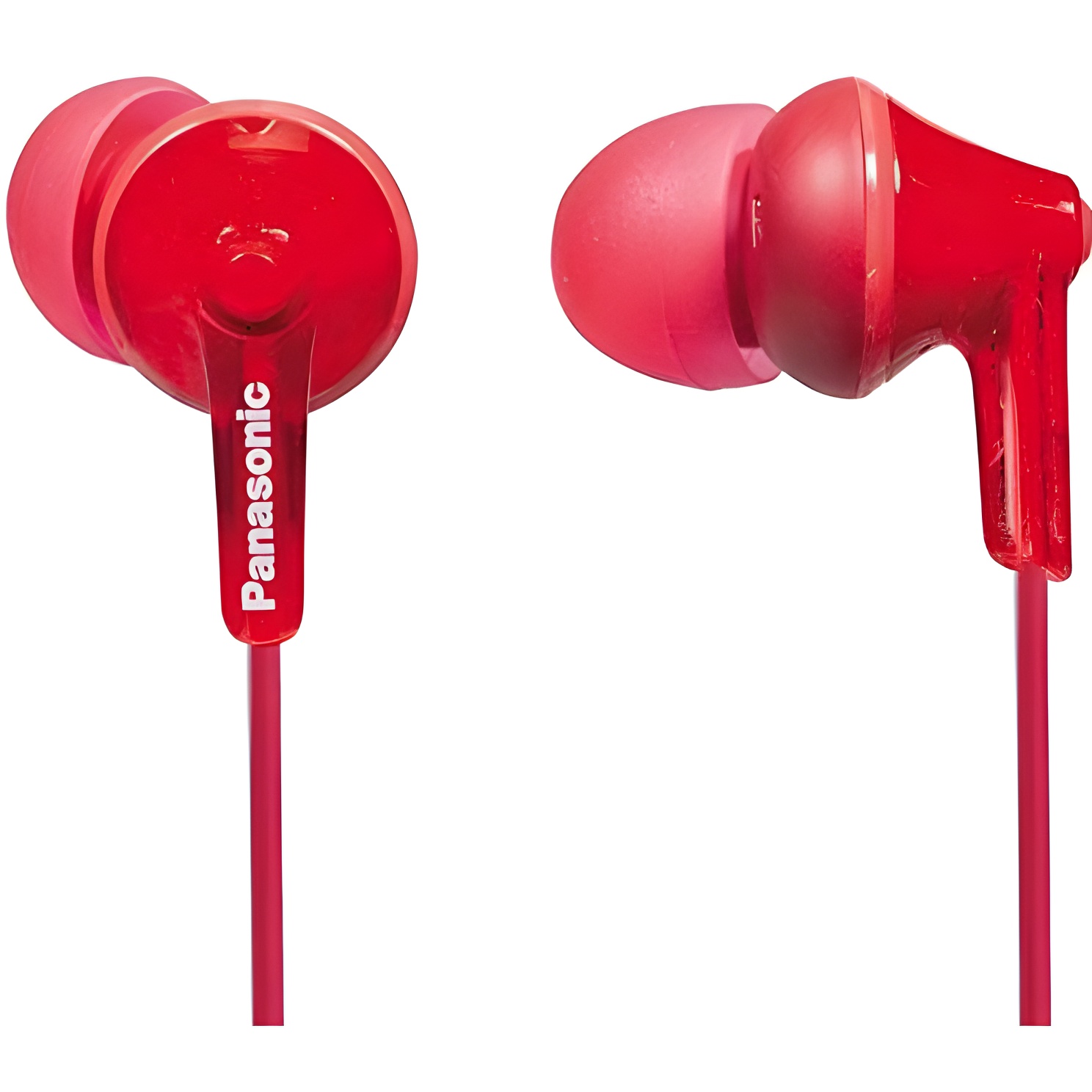 Panasonic RP-HJE125E-R Auriculares In-Ear Rojos con Imán Neodimio