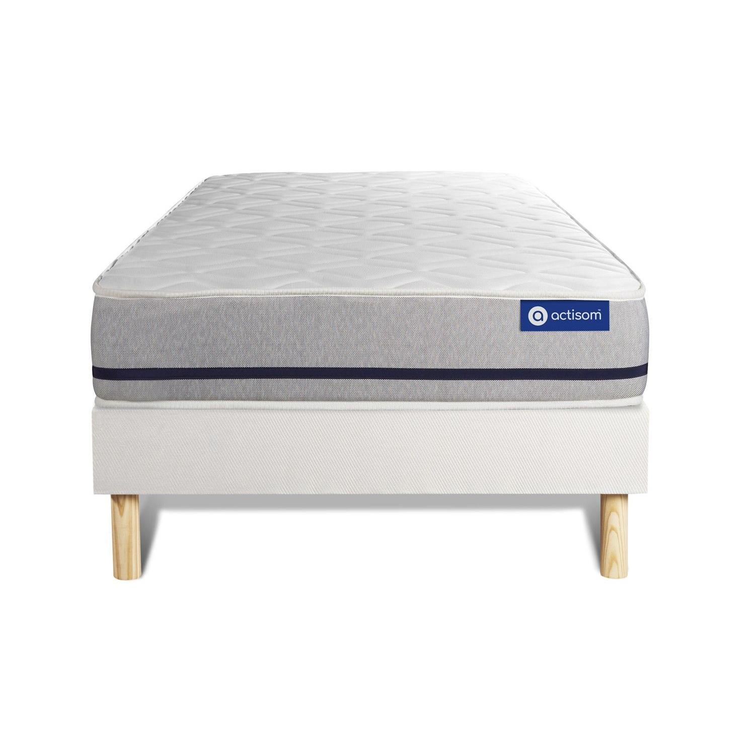Pack colchón Actiflex soft 90x190cm + Somier multiláminas, Muelles ensacados, 3 zonas de confort