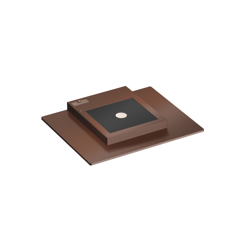 Pla Corten - Aplique de pared LED de 35 W con interruptor CCT 2700K/3200K/4000K en aluminio, luz de pared ascendente - Beneito & Faure