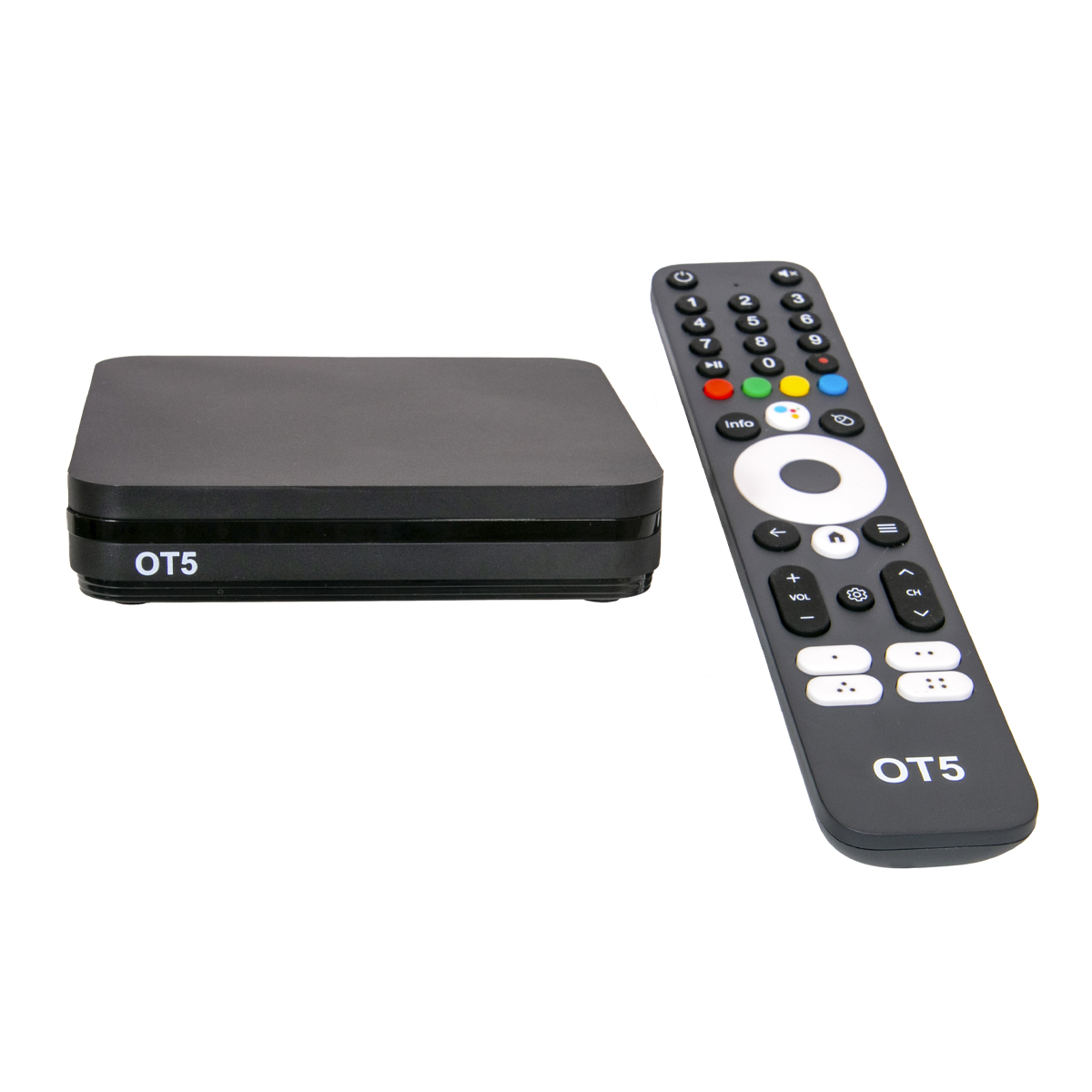 TV Box Android 12 4K Certificado por Google, Amlogic S905Y4-B, 2GB RAM 32GB ROM, 3 Antenas WiFi Bluetooth 5.0, Compatible con Prime Video y Disney+, Control por Voz con Google Assistant