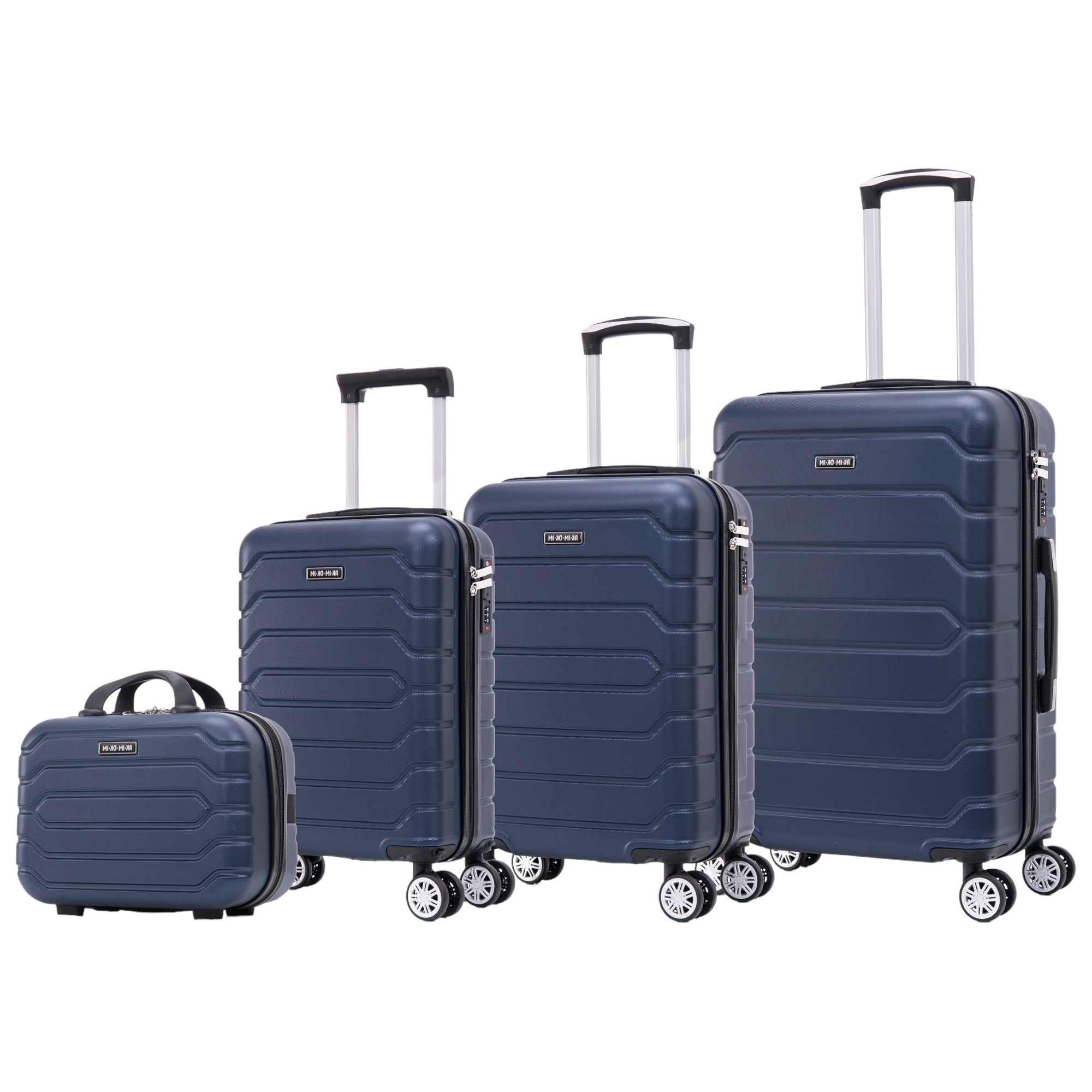 Conjunto de Maletas de Viaje Elegantes: Carcasa Ligera de ABS, Cerradura Numérica, 4 Ruedas Giratorias 360°, Asa Telescópica de Aluminio  Juego de Maletas    Set Trolley Maleta Cabina (6990 M008 8001 8002 8008 6020 D7)