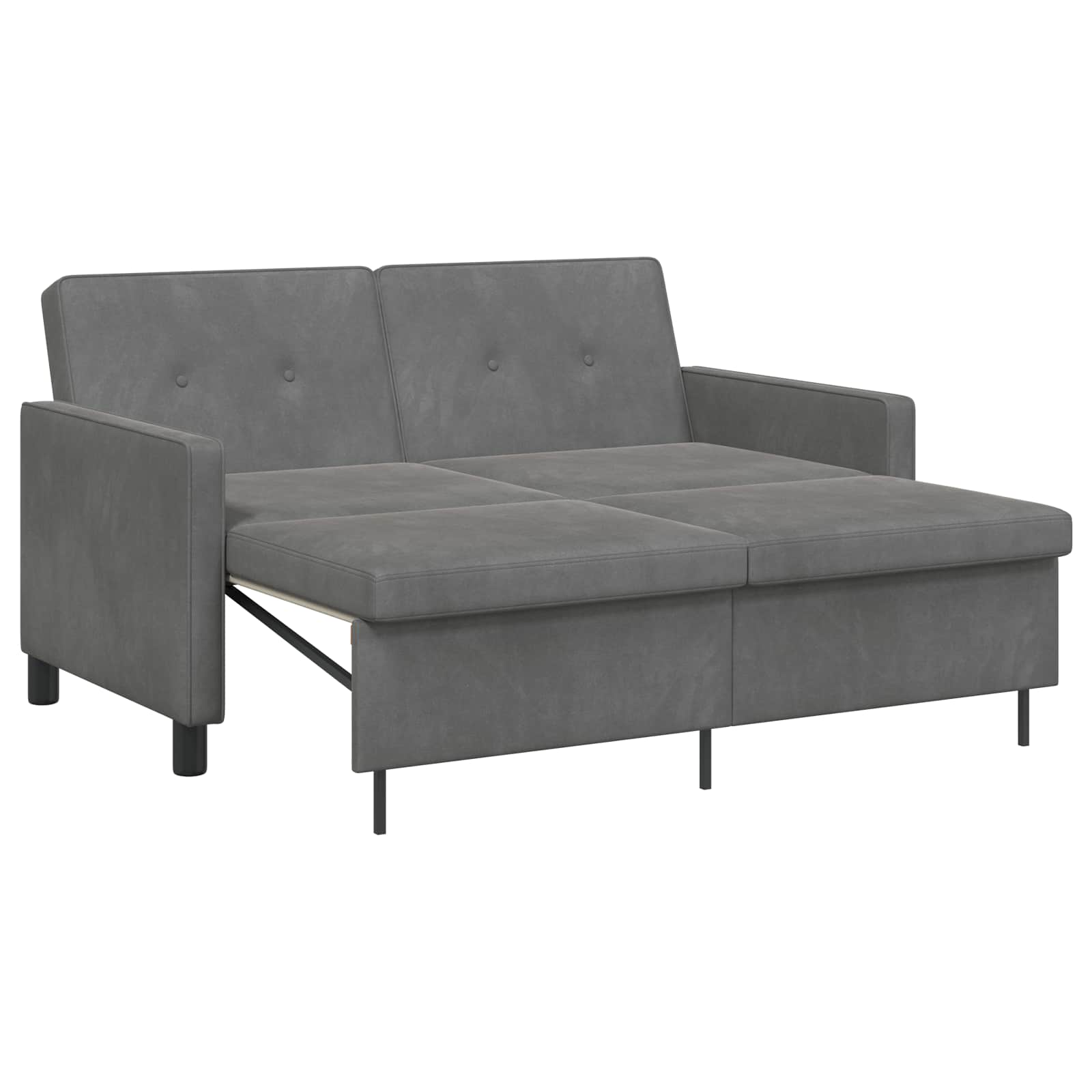 Sofá cama Gris oscuro Tela 154 x 94,5 x 80,5 cm (L x An x A)