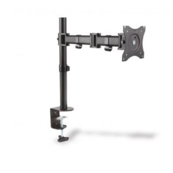 Digitus By Assmann Soporte de Monitor Universal - Abrazadera de Escritorio - Hasta 27 Pulgadas - Hasta 8 Kg - VESA 75x75, 100x100 - Negro