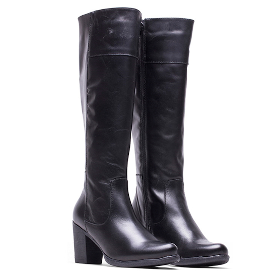Bota Elodie B-457 Napa Negro - Piel de Calidad