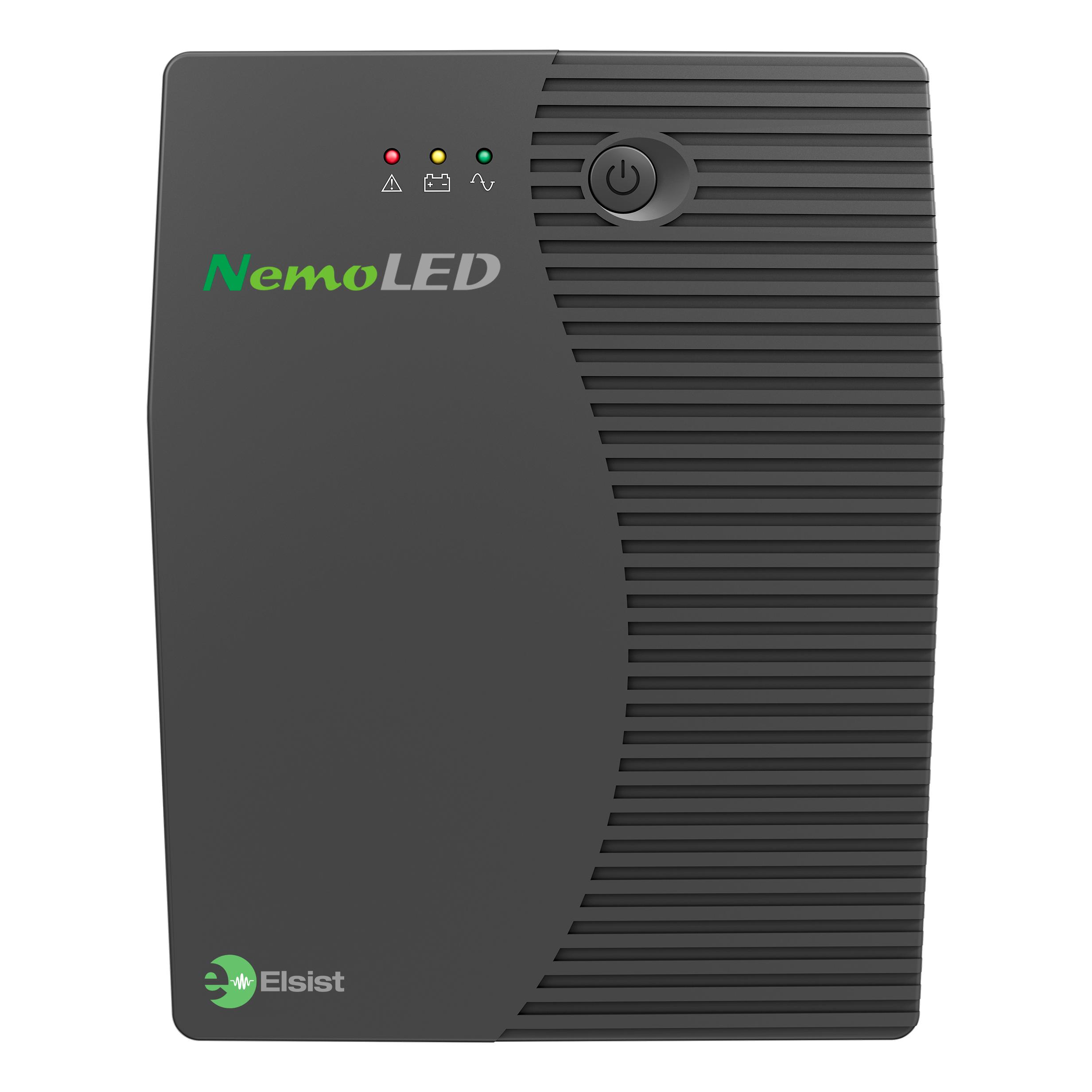 Elsist NemoLED 65 sistema de alimentación ininterrumpida (UPS) Línea interactiva 0,65 kVA 240 W 2 salidas AC