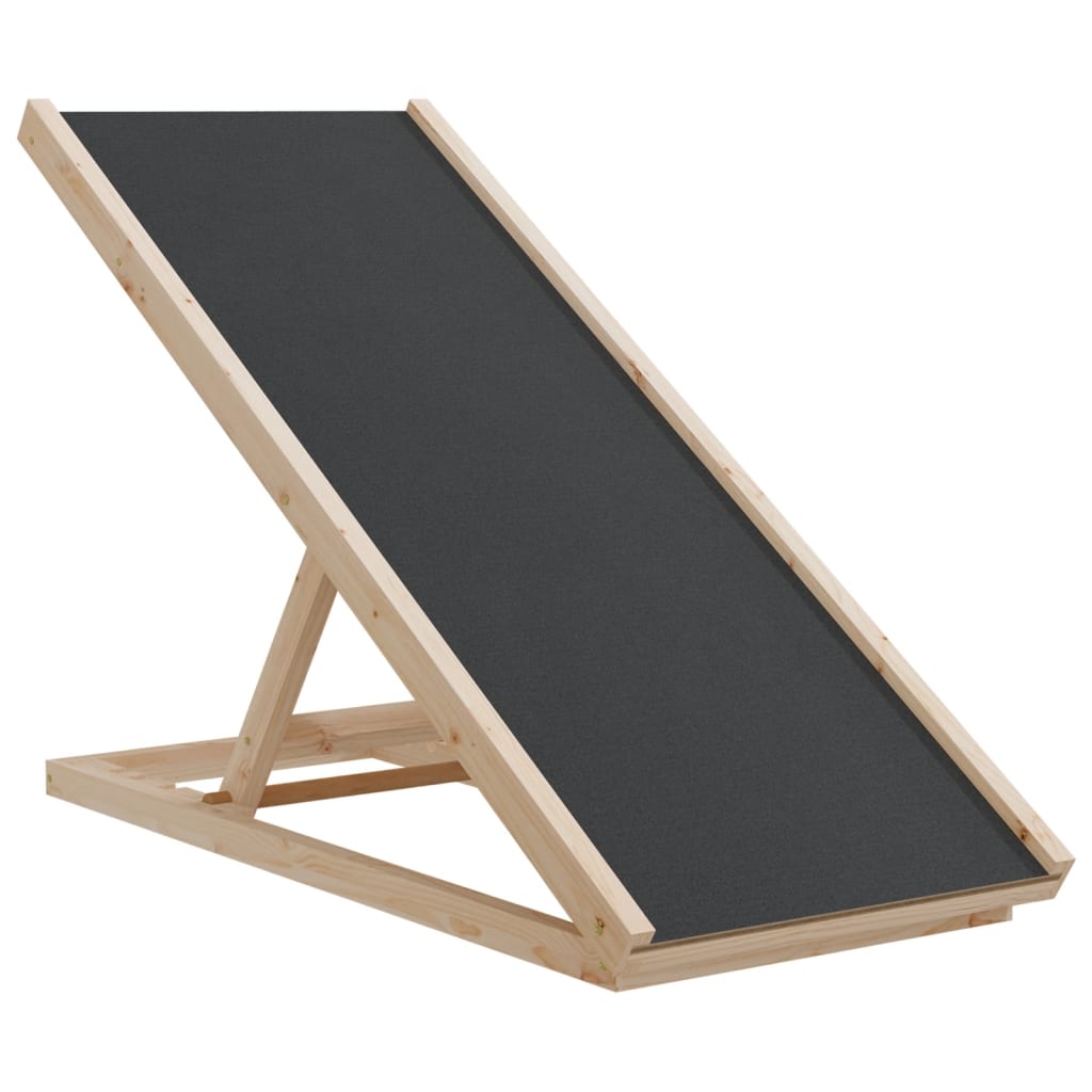 vidaXL Escalera para Perros Rampa Escalón Plegable Madera Maciza de Abeto Gris Dimensiones 120 x 30 cm,  70 x 35 cm,  105 x 47 cm y mas