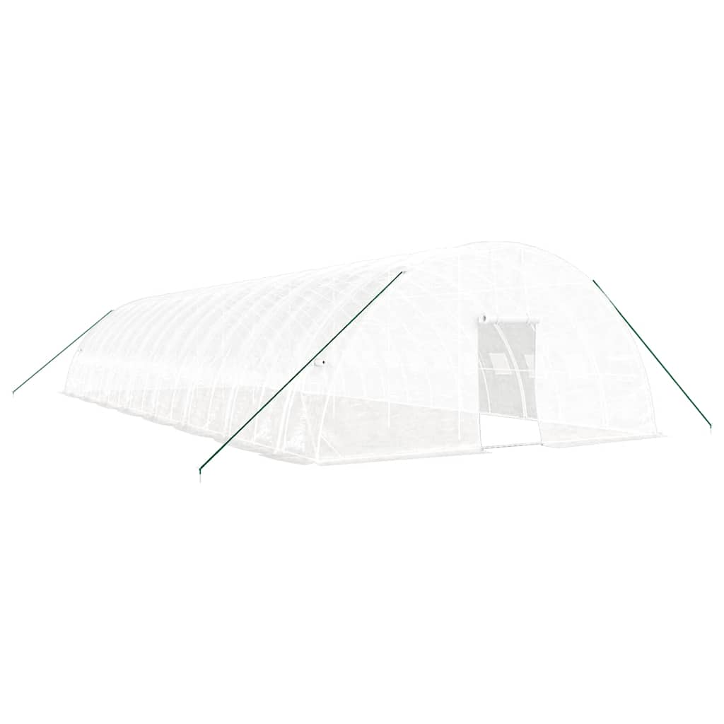 vidaXL Invernadero con estructura de acero blanco Multitalles