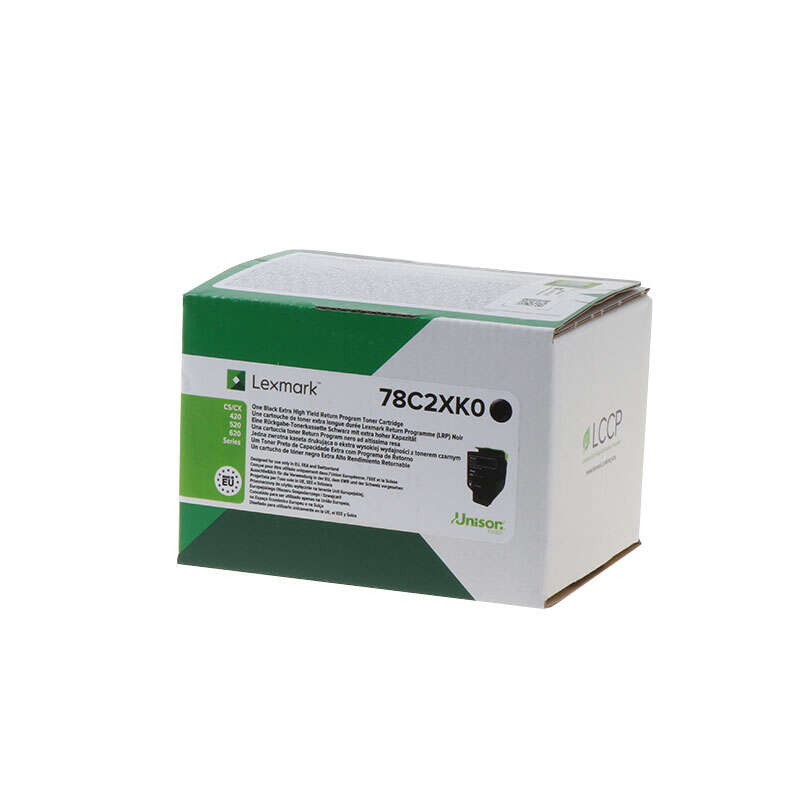 Lexmark cs421 / cs521 / cs622 / cx421 / cx522 / cx622 / cx625 negro cartucho de toner original - 78c2xk0 / 78c2xke