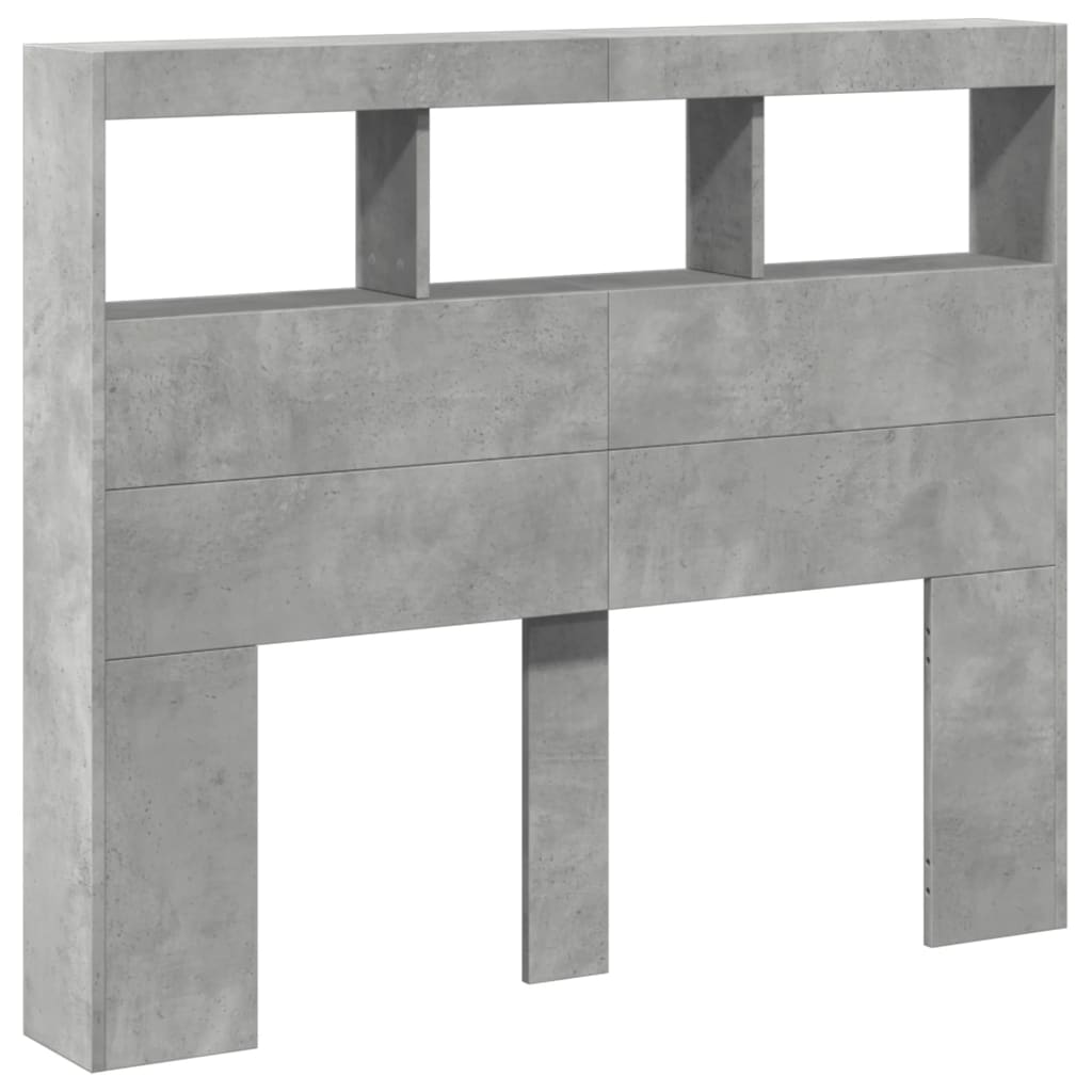 vidaXL Cabecero de cama con luz LED 120x17x102 cm