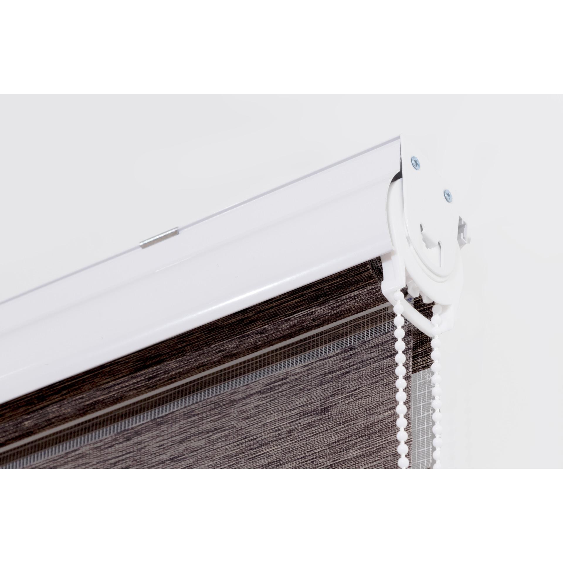 Estoralis | Estor Enrollable Noche y Día Translucido con Cajon Decorativo | Estor para Ventanas y Puertas Doble Tejido | Estor Noche y Dia Doble Tejido Fácil Instalación Pared o Techo | Modelo VARYS
