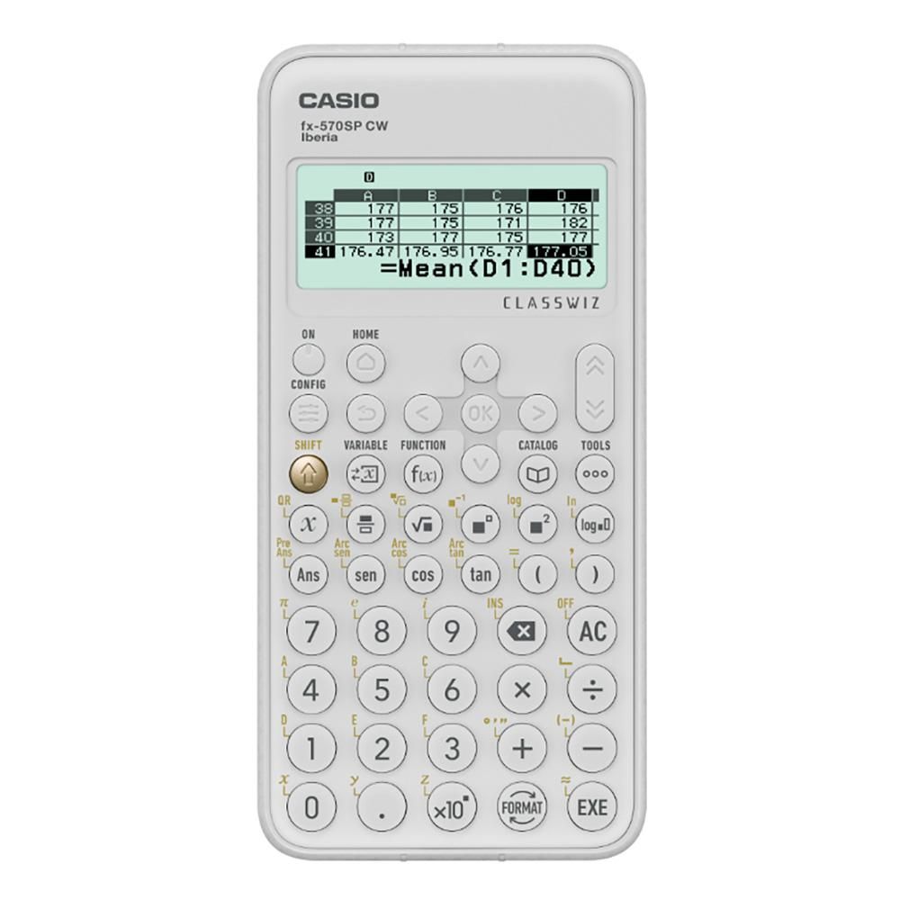 Casio fx-570 SPCW - Calculadora Científica con Pantalla Natural, 500+ Funciones, Diseño Elegante y Eficiencia Energética