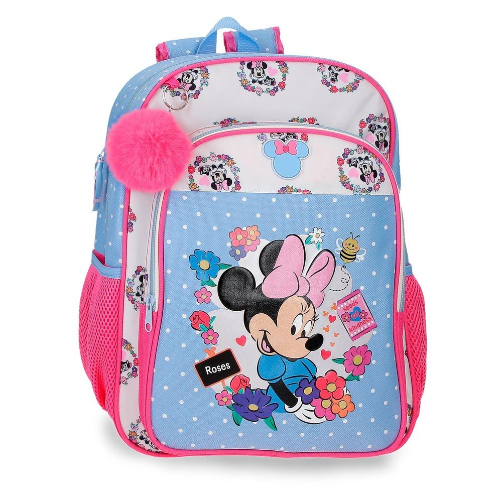 JOUMMA MOCHILA ESCOLAR MINNIE FLOWERS 40CM ADAPT A CARRO 610098 MINNIE FLOWERS 13x30x40 Cms.