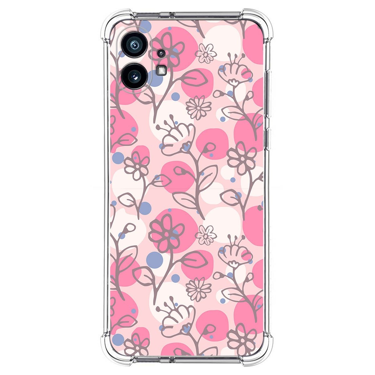 Funda Silicona Antigolpes para Nothing Phone 1 diseño Flores 07 Dibujos