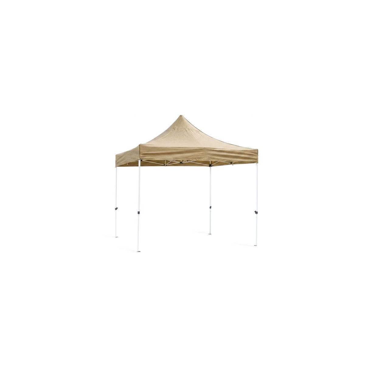 Carpa Plegable 3x3 Master - Marrón - Impermeable - Cenador ideal para Camping, Eventos, Playa, Jardín