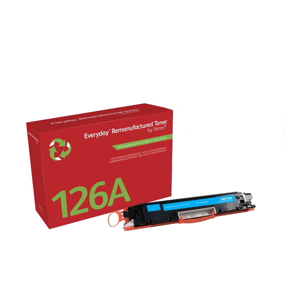 Cartucho de tóner cian. Equivalente a HP CE311A. Compatible con HP Colour LaserJet 100 M175 MFP, Co