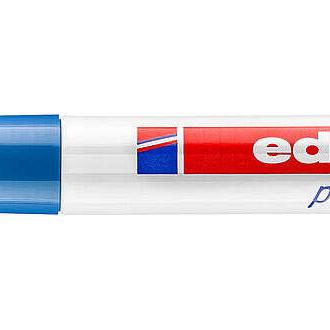 Edding 750 rotulador permanente - punta redonda - trazo entre 2 y 4 mm. - tinta opaca - secado rapido - color azul (10 uds)