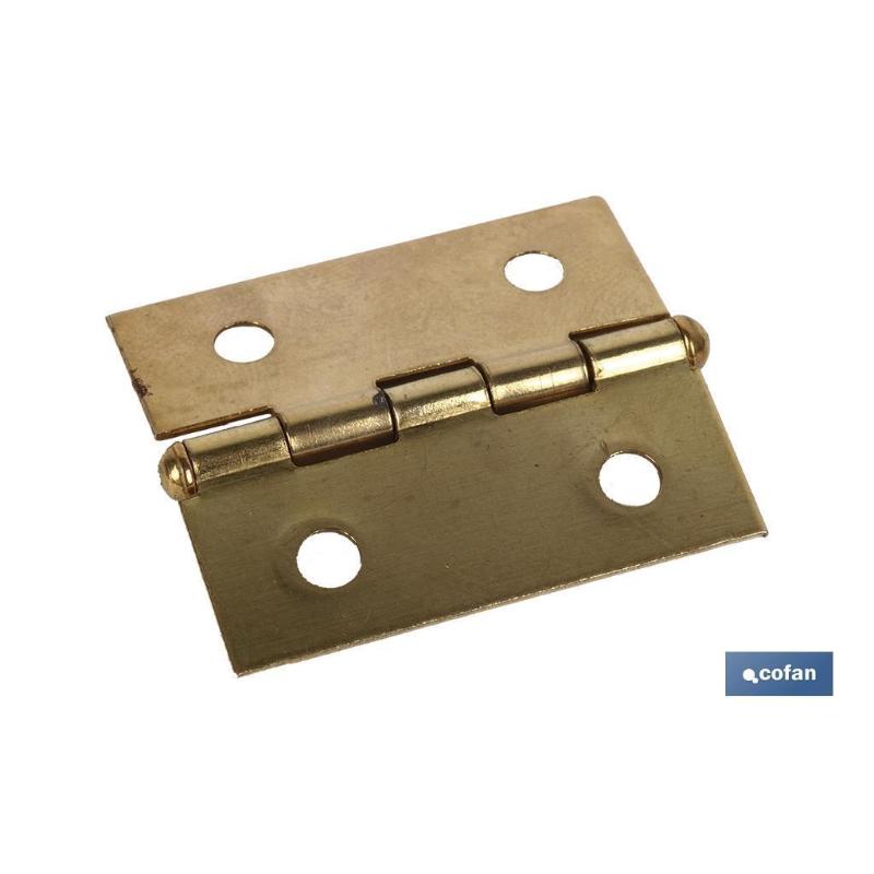 2 uds bisagra hierro laton 70 x 50   caja 12 unid.