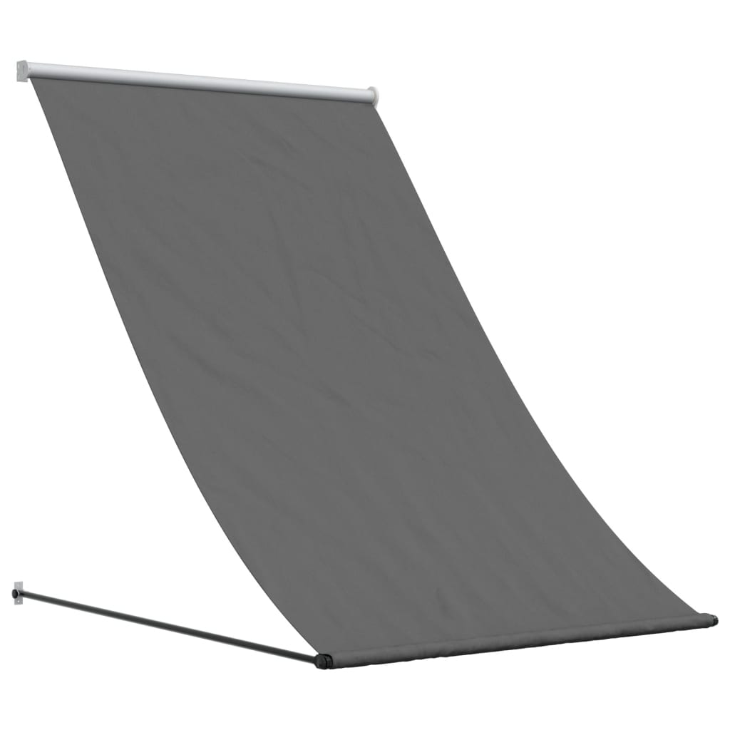 vidaXL Toldo retráctil de tela y acero gris antracita 100x150 cm Protección Rayos UV para Terraza Patio Exterior Jardín