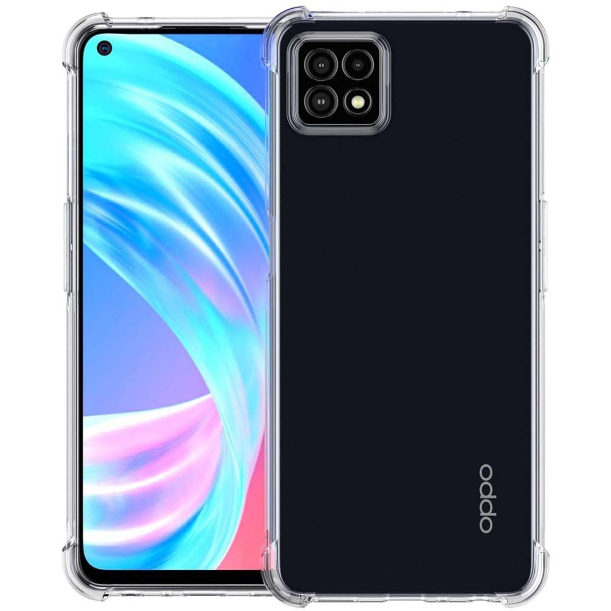 Tumundosmartphone Funda Gel Tpu Anti-Shock Transparente para Oppo A73 5G