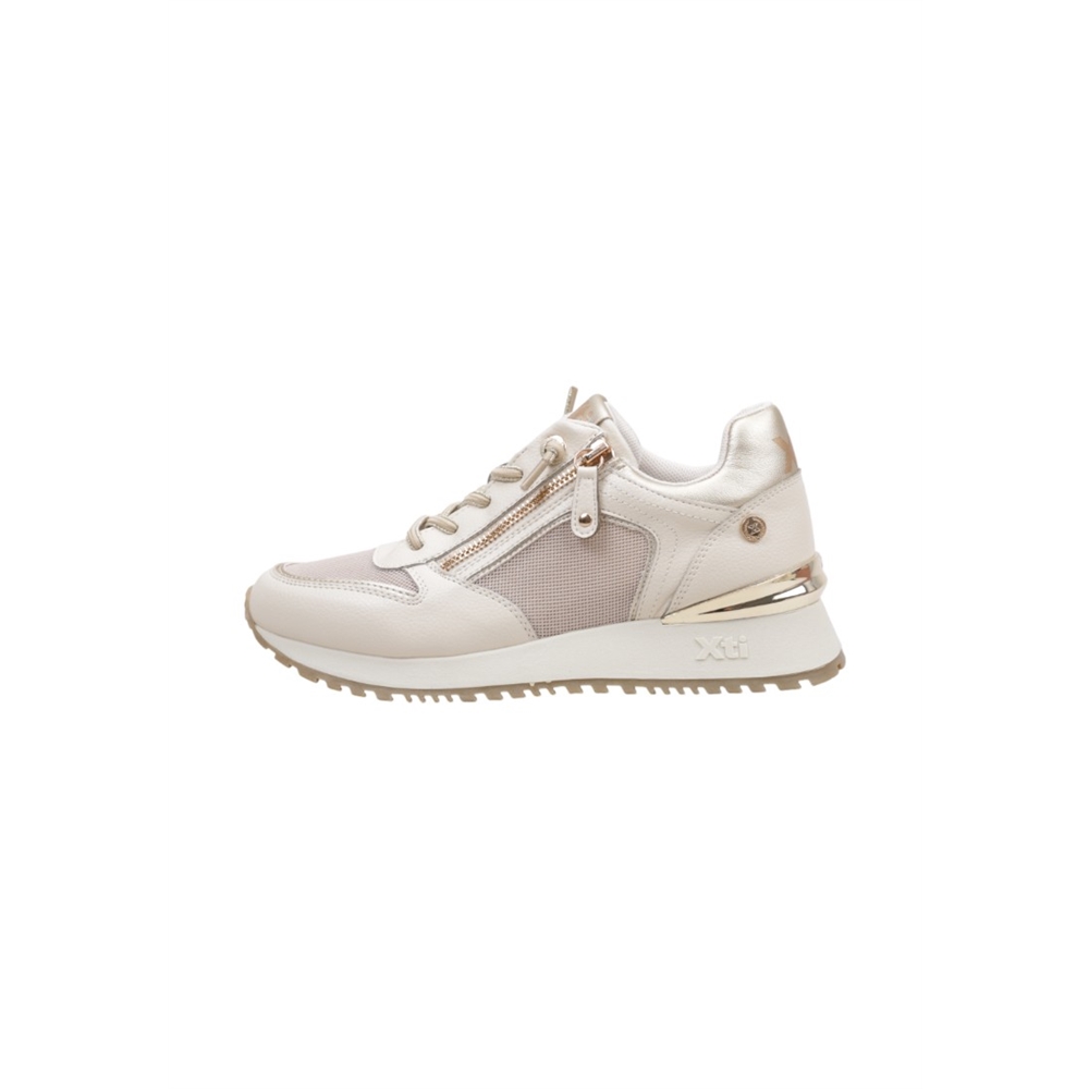 Xti 14519001 Deportivas Planas Mujer Beige