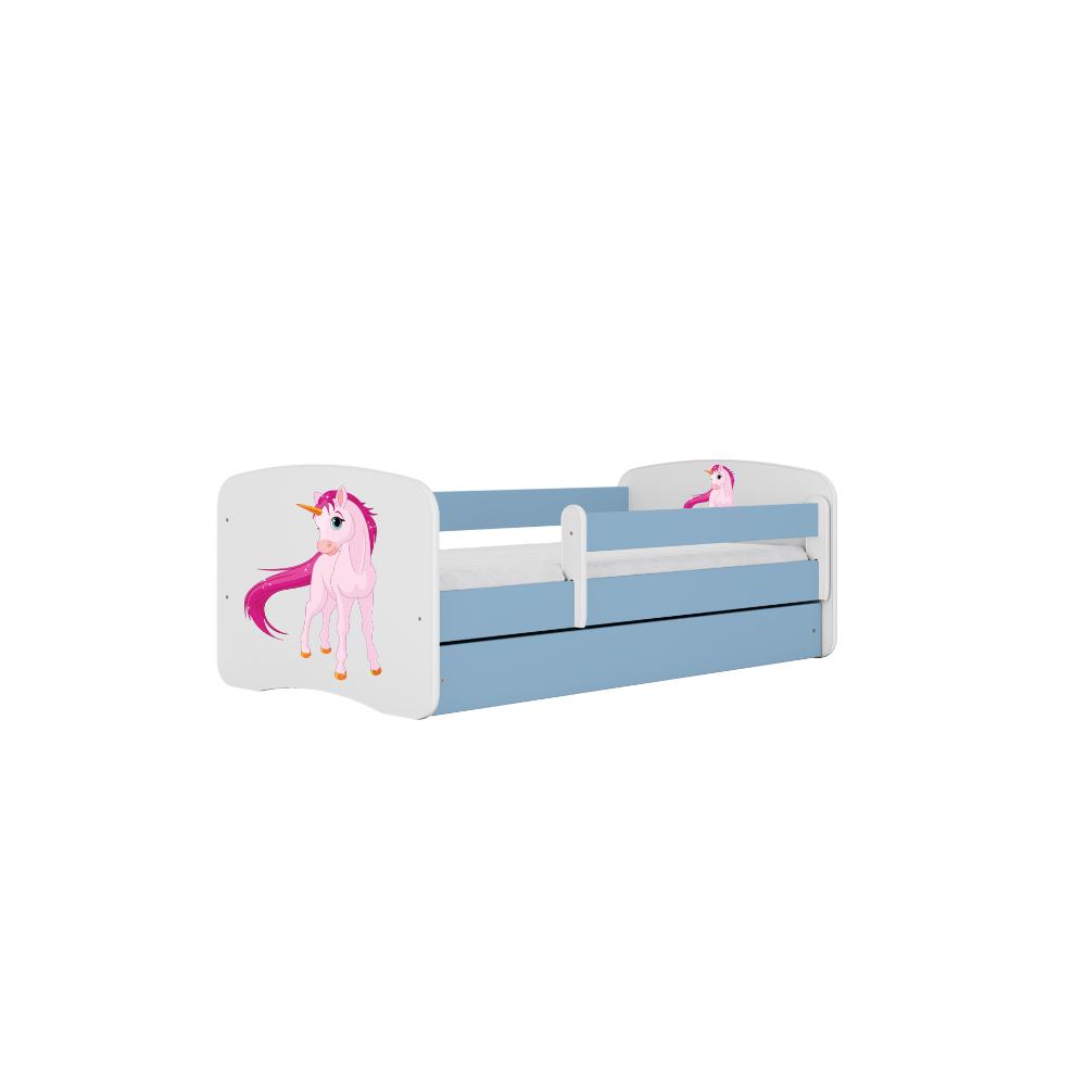 Cama 140 x 70 cm Kocot Kids BabyDreams Unicorn Blue