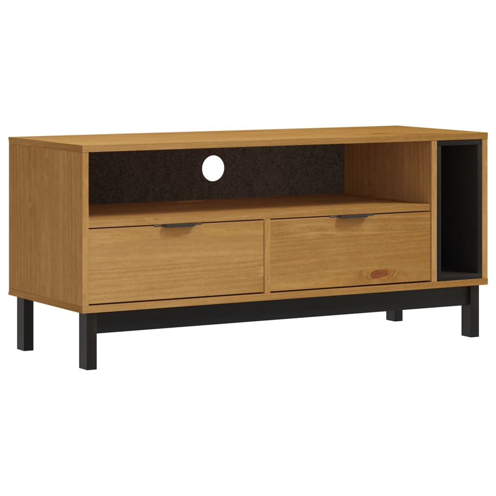Vidaxl Mueble TV FLAM Madera Maciza de Pino 110x40x50 Cm