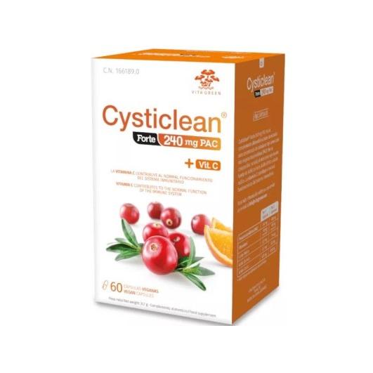 CYSTICLEAN FORTE 240 MG PAC + VITAMINA C 60 CAPSULAS VEGANAS