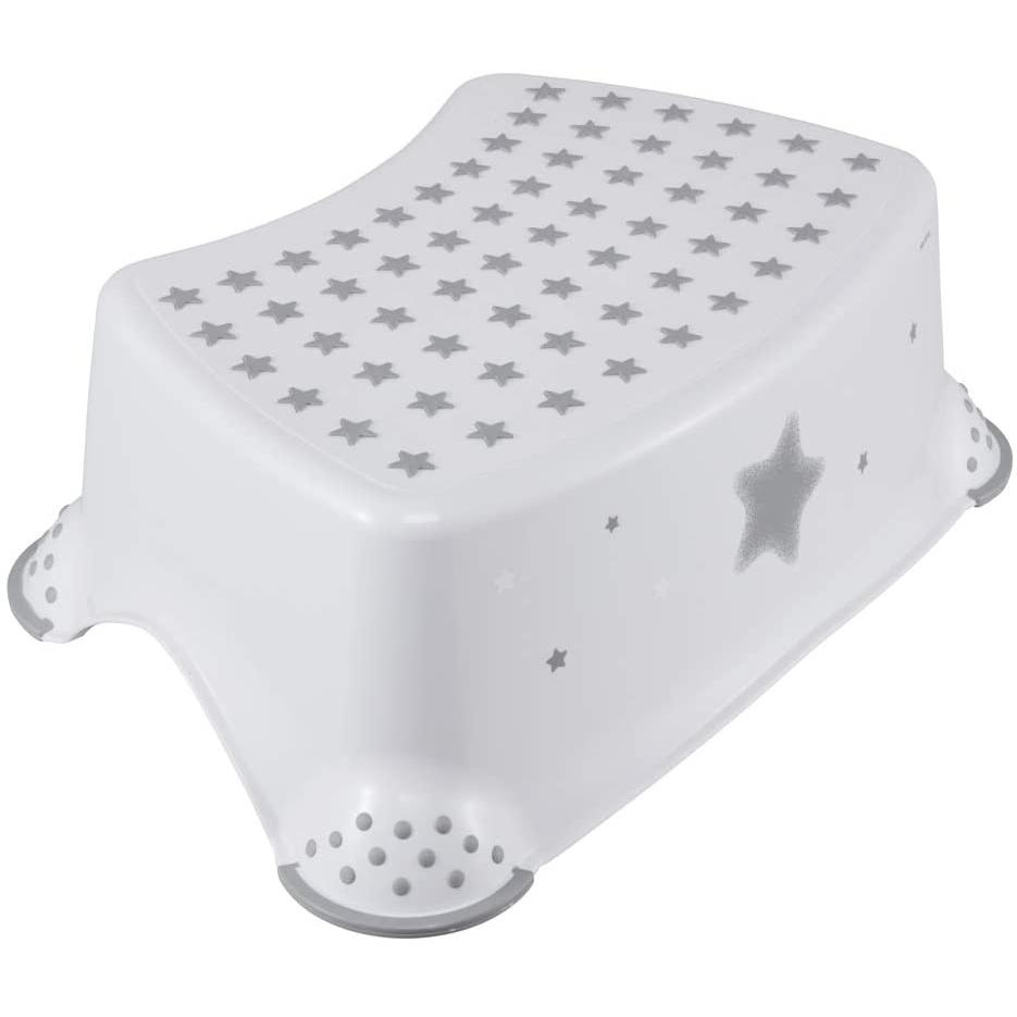 Star - Taburete / alzador para niños a partir de 3 a 14 años aprox, función antideslizante, color blanco