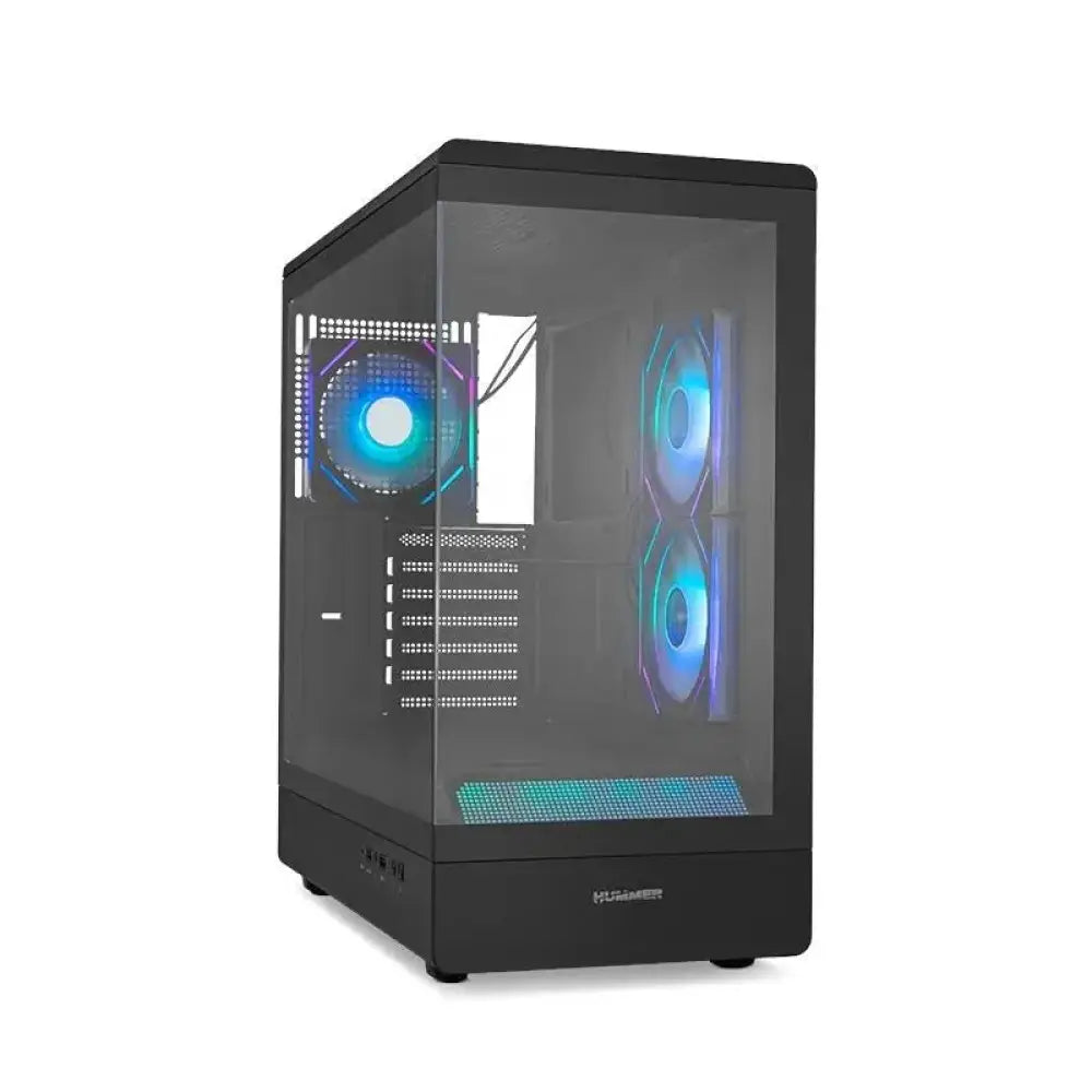 Torre PC Semitorre Nox Hummer Signal ARGB Negra ATX/Micro ATX Cristal Templado