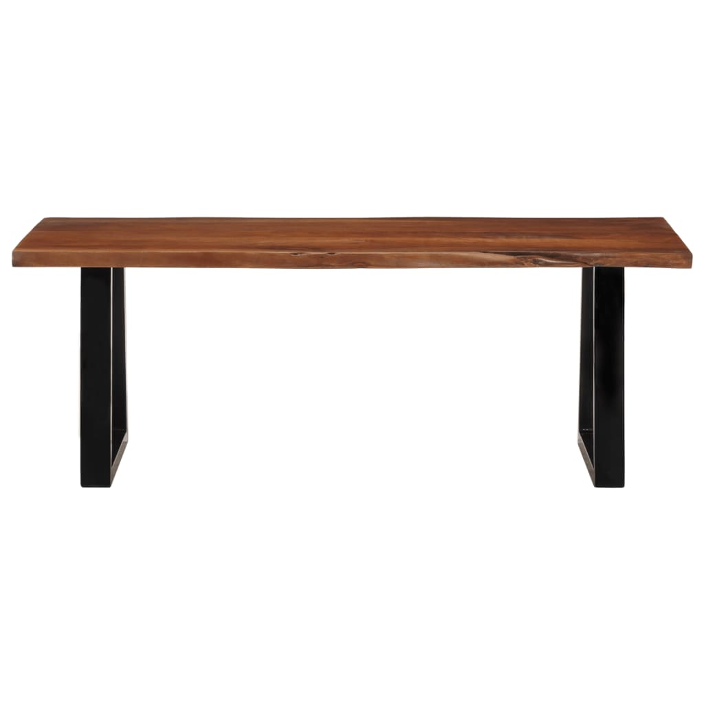 Mesa de Centro de Madera Maciza Vidaxl 110x55x40 Cm