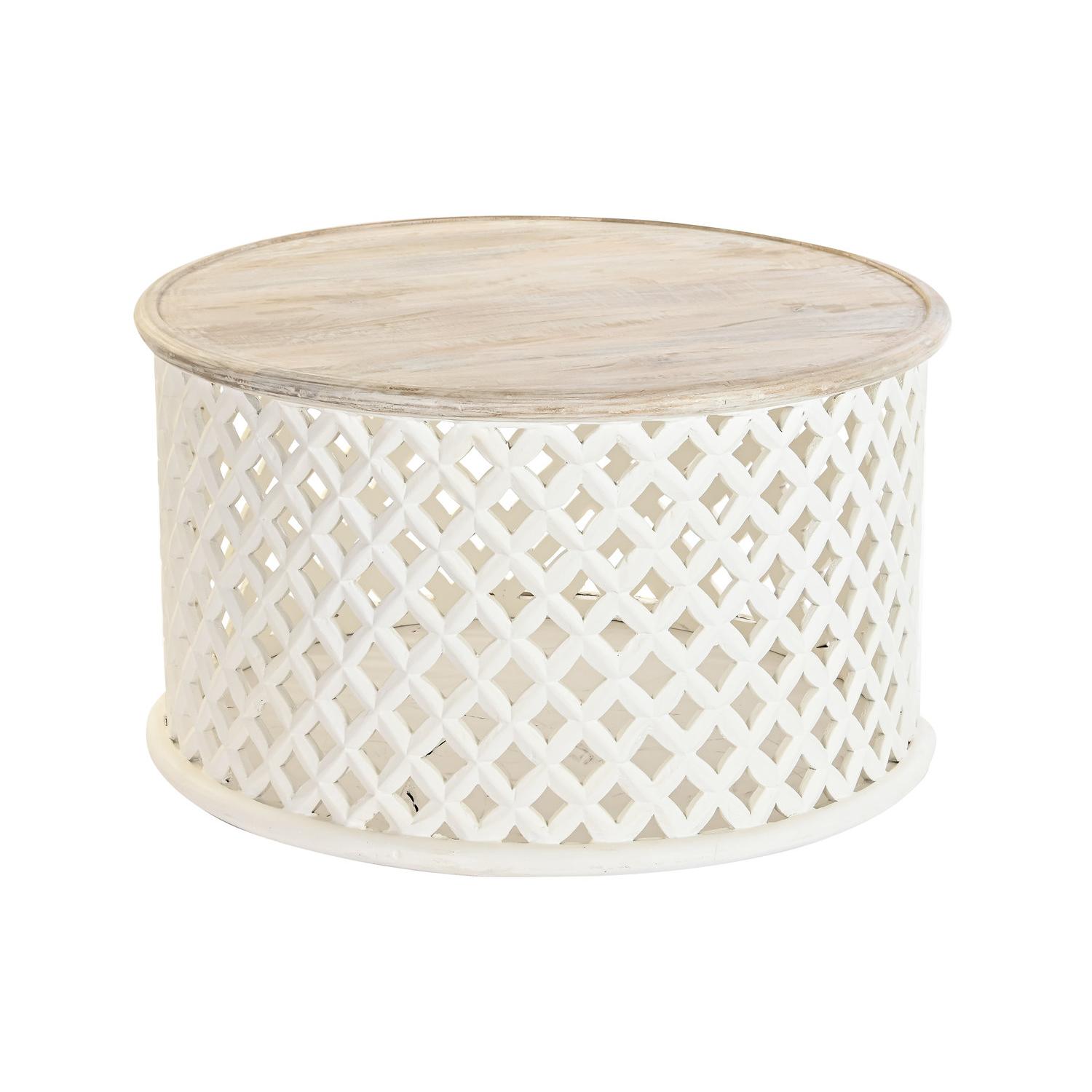 Mesa Centro Mango 81X81X45 Natural - Fijalo - El mejor complemento para tu hogar.