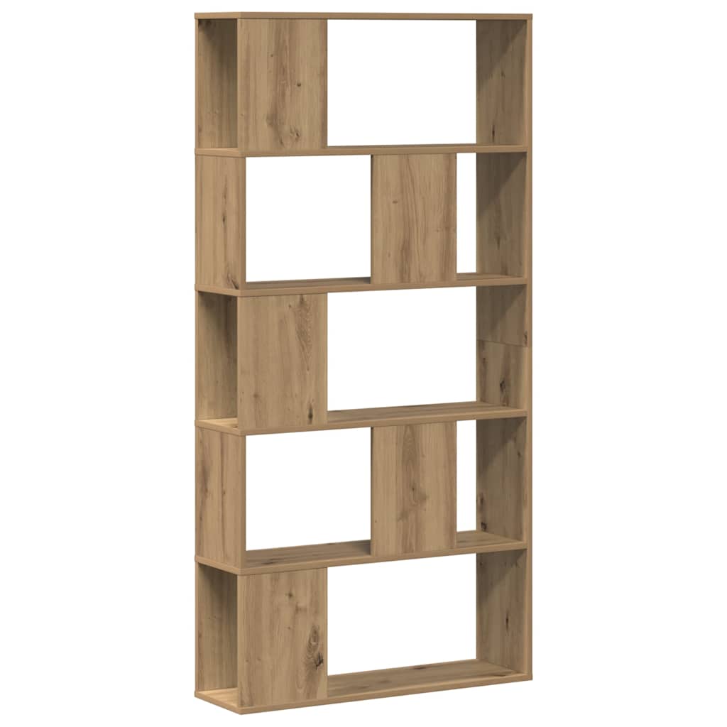 vidaXL Librería 5 estantes madera ingeniería 80,5x23,5x162,5 cm Multicolor