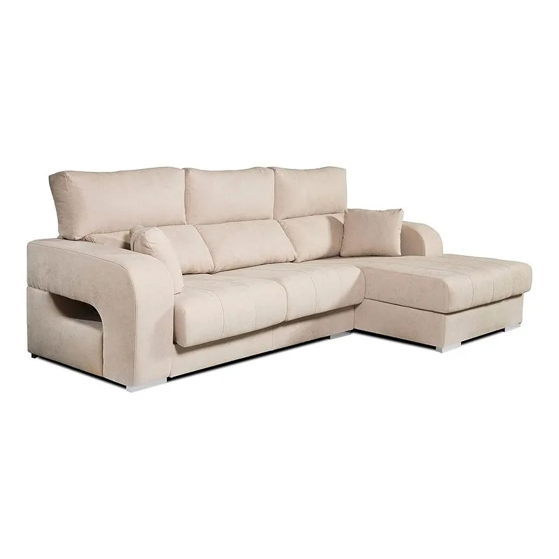 Sofá chaiselongue Diamante 3 plazas reclinable y deslizante 102x284x160 cm