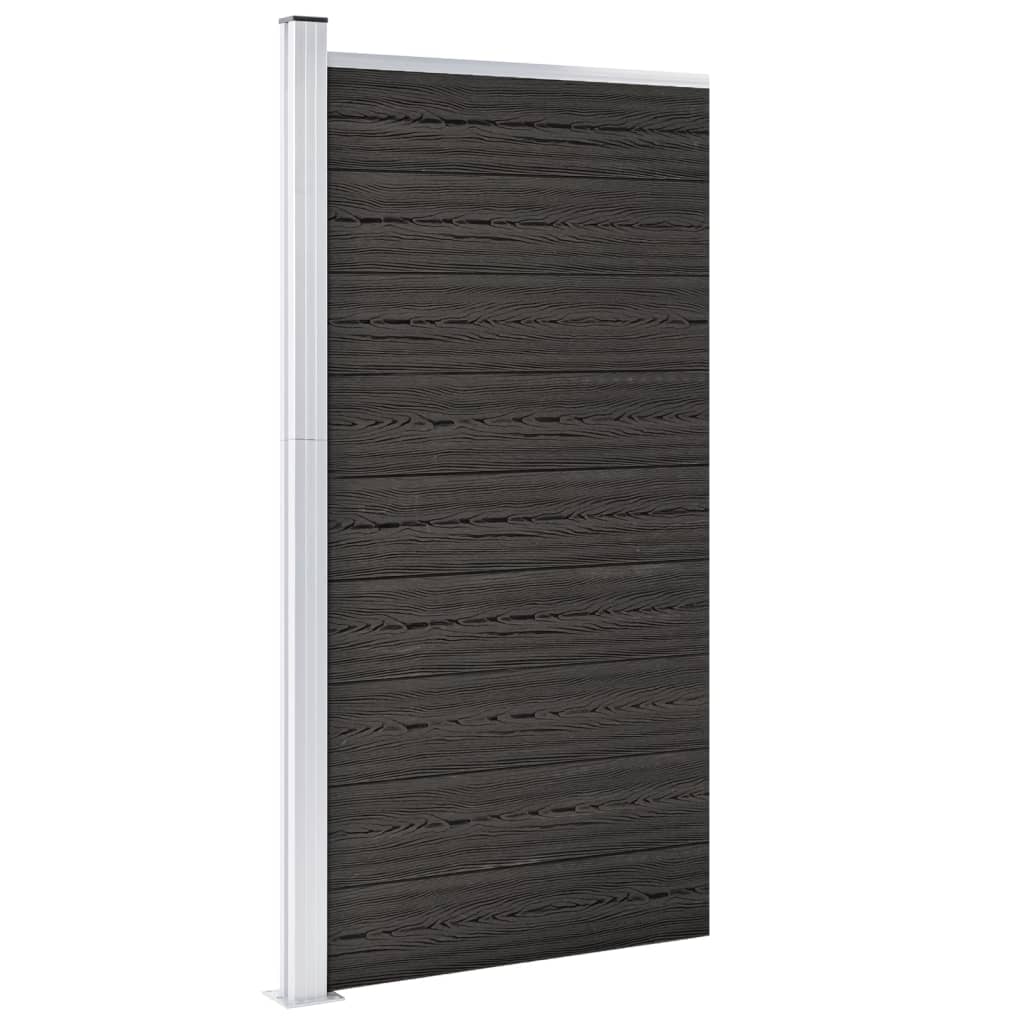 Vidaxl Panel de Valla WPC 95x186 Cm Color Gris - Para Plantas y Animales, Múltiples Usos