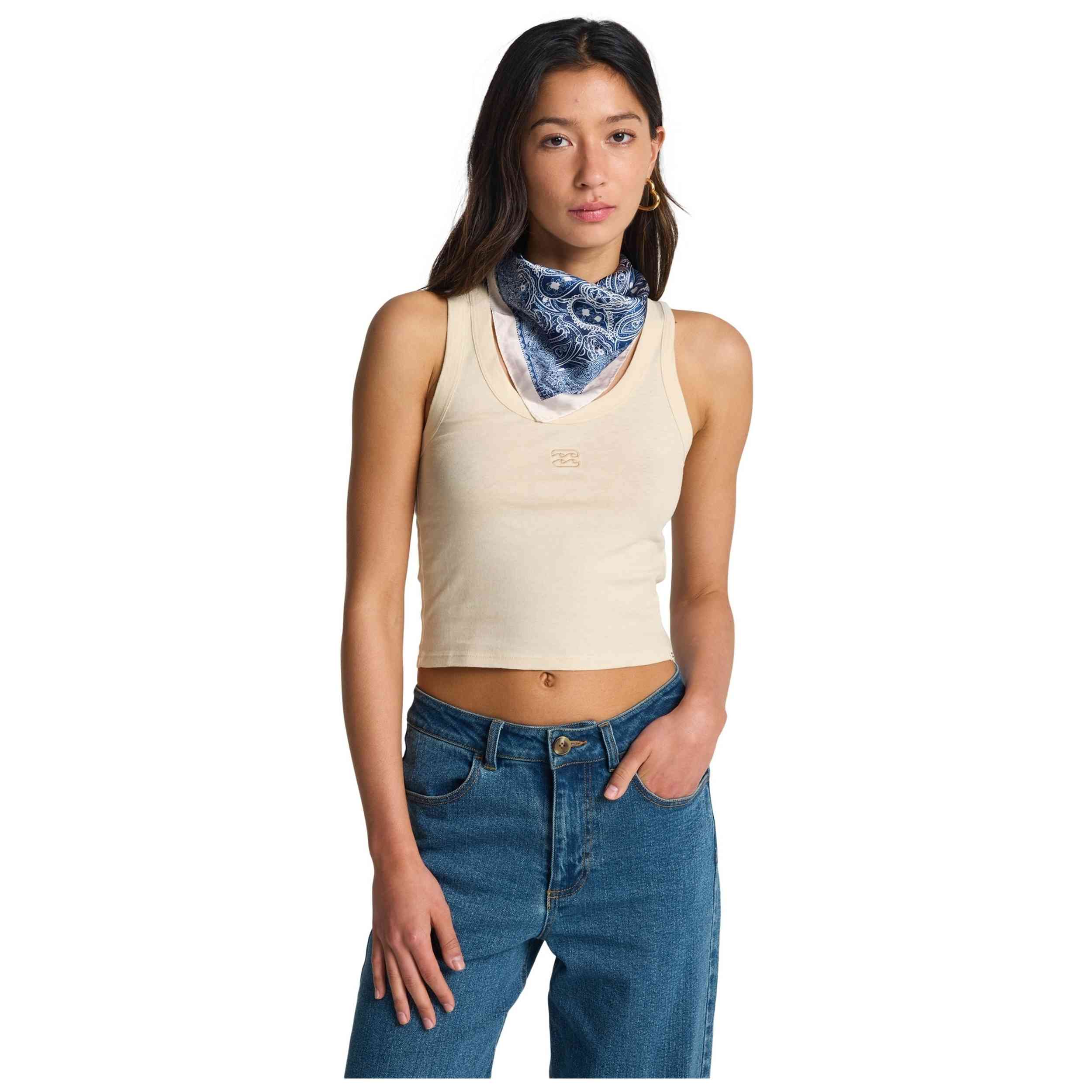 Camiseta Billabong modelo Rerun Tank en color Blanco